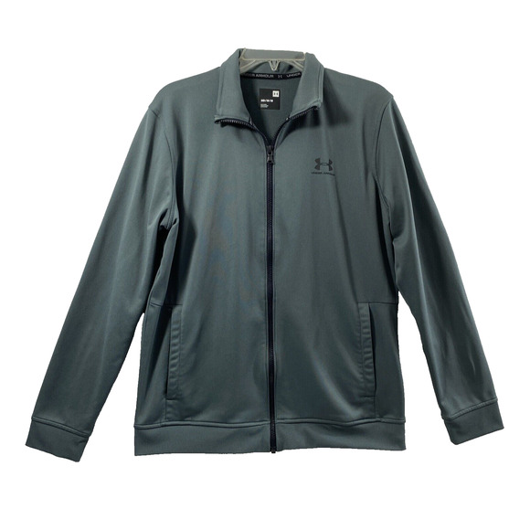 Under Armour Other - Under‎ Armour Jacket Mens Medium Gray Full Zip Lightweight Knit Pockets